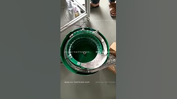 Automatic induction seal pad wad vibrating sorting feeding bowl working video