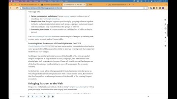 GeoParquet on the Web
