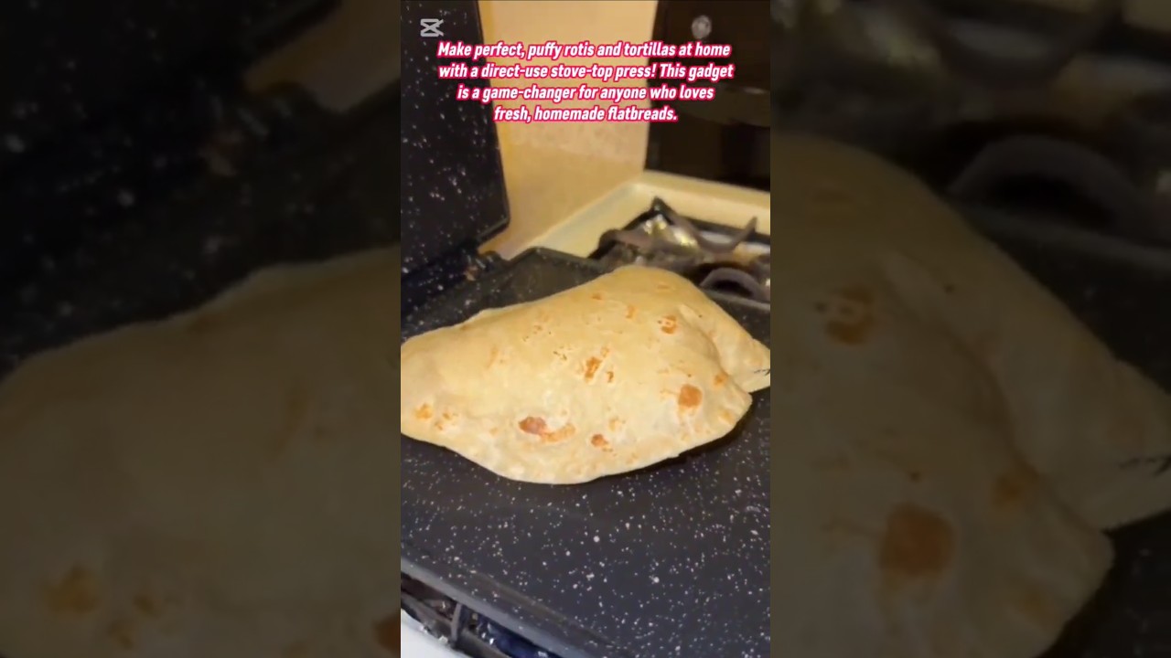 Roti & Tortillas Maker Press on the Stove. 