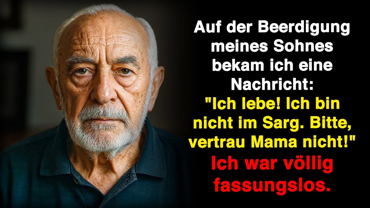 Bei der Beerdigung meines Sohnes vibrierte mein Handy: „Vertrau meiner Mutter nicht, komm heimlich.“