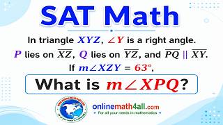 SAT Math : Can You Solve This Right Triangle Angle Problem