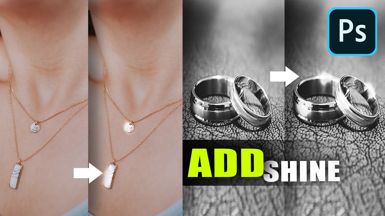 Best trick to add shine on Jewelry in photoshop | Jewelry Retouching Tutorial