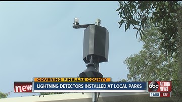 Lightning detectors installed at local parks