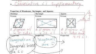 8-4 Rhombus, Rectangle & Square
