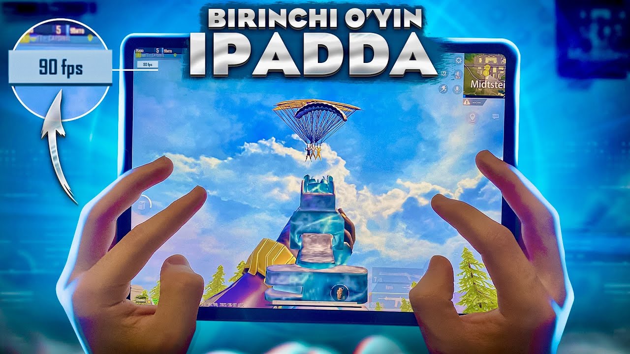 iPadda BIRINCHI O’YIN 1 vs 4 🥵 90 FPS – PUBG MOBILE!!!