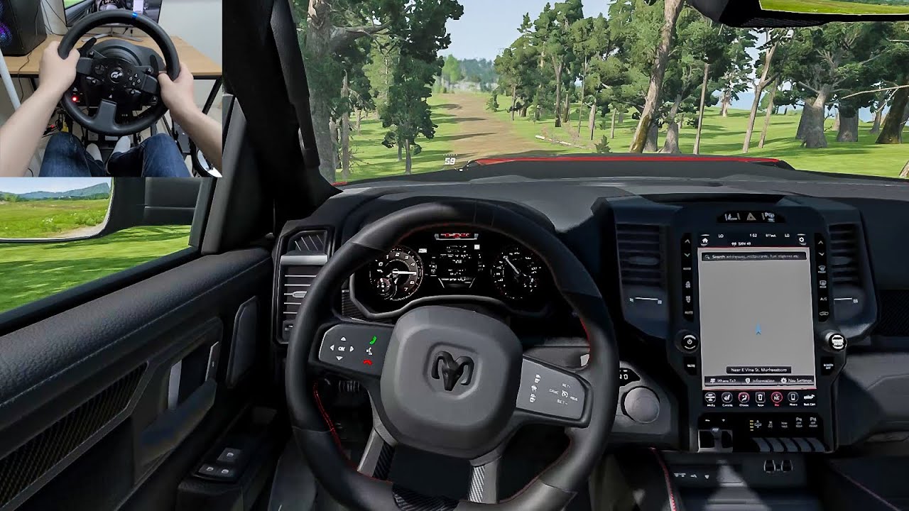BeamNG Drive Dodge Ram 1500 TRX [Steering Wheel gameplay] YouTube