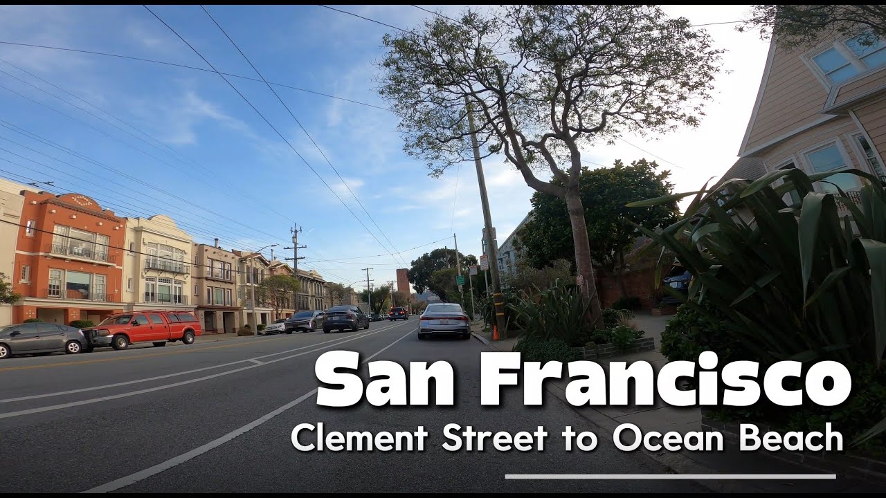 San Francisco: Clement Street to Ocean Beach 4K Drive | Stunning Drives