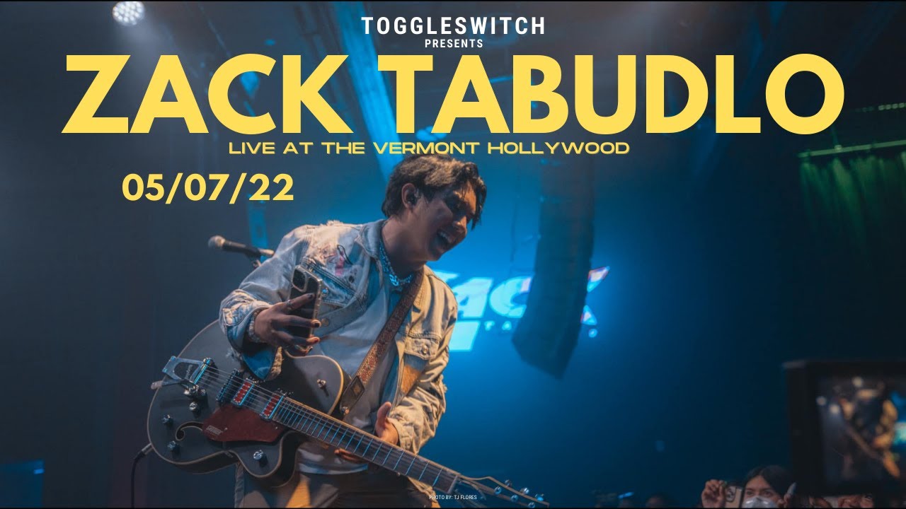 Zack Tabudlo LIVE at The Vermont Hollywood (FULL SET) YouTube