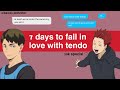 7 days to fall in love with tendo | 30K special (ushiten angst fluff )