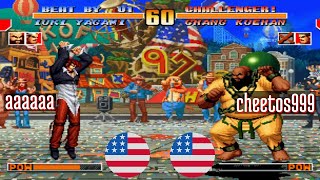 FT5 @kof97: aaaaaa (US) vs cheetos999 (US) [King of Fighters 97 Fightcade] May 5