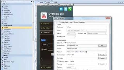 Adding a Contact Form to a Mobile Website - Video #5
