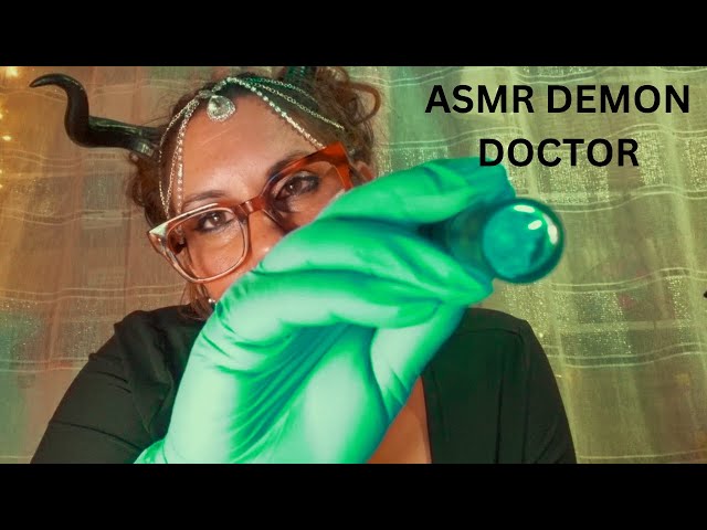 ASMR  HOME VISIT  CRANIAL EXAM demon doctor roleplay sleep aid