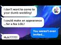 【Apple】My sister-in-law rags on me nonstop about my wedding but is surprised when she's not invited