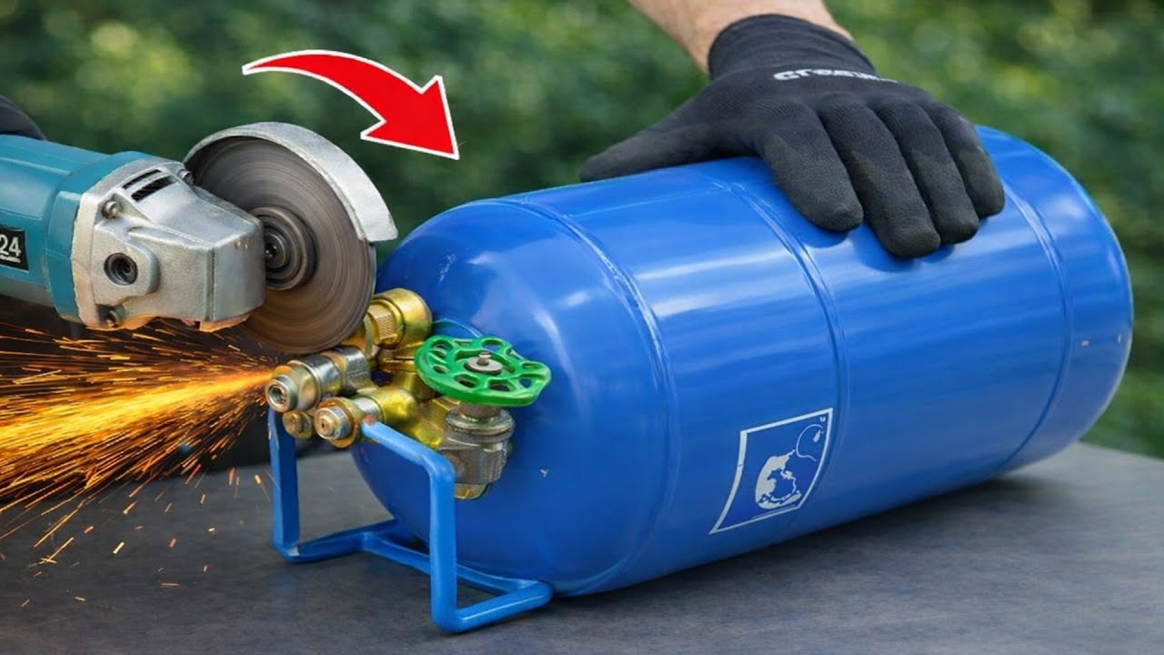 Гениальная идея, почерпнутая из старого газового баллона! Это простое изобретение может изменить всё