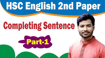 HSC English 2nd Paper I Completing Sentence I Rules Part 1