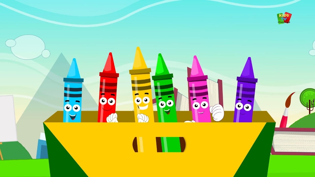 Colori Canzone Imparare I Nomi Colori Educativo Canzone Kids Learning Video Colors Song Youtube