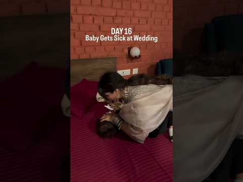 Mahavir gets sick in the wedding #babycare #wedding #muktigautam