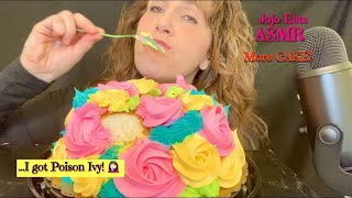 ASMR: ANGEL FOOD CAKE & WHIPPED FROSTING!/WHISPERING/EATING SOUNDS
