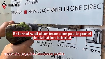 External Wall Aluminum Composite Panel Installation tutorial