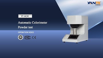 YT-ACM Automatic Colorimeter -Powder test