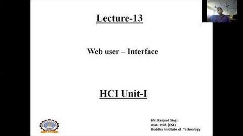 Lecture 13   Web User Interface
