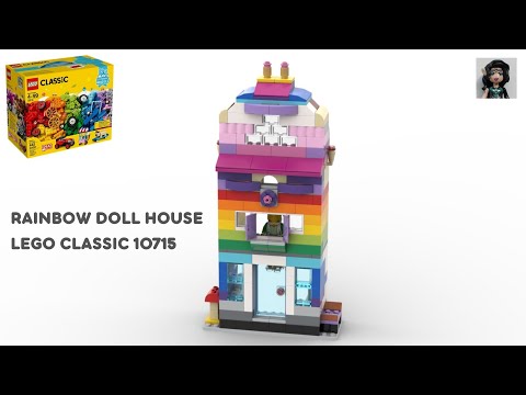 RAINBOW DOLL HOUSE Lego classic 10715 ideas How to build