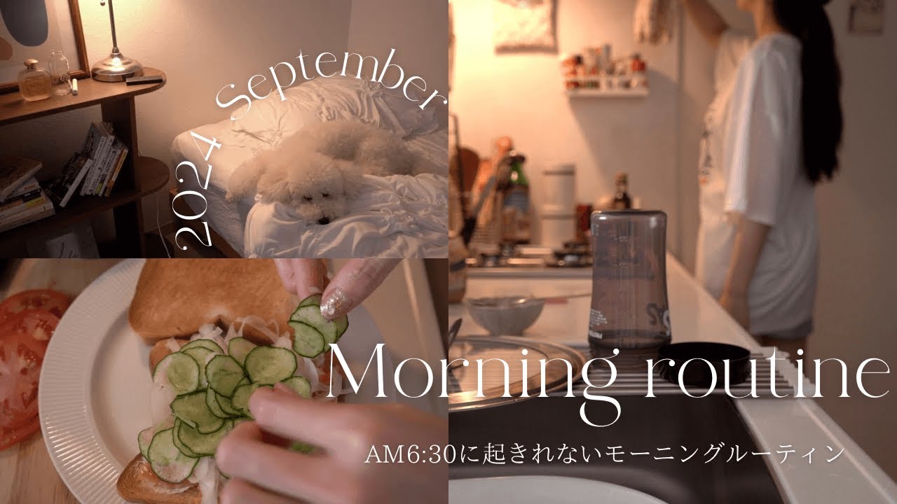 vlog/AM6:30に起きれないモーニングルーティン🐕/HAUL/持続が苦手だった私/30代一人暮らしとワンコ🏠/