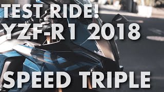 #78 【YAMAHA YZF-R1】YZF-R1で横浜方面へ　スピードトリプルRS試乗 夜景撮影カメラ遊び