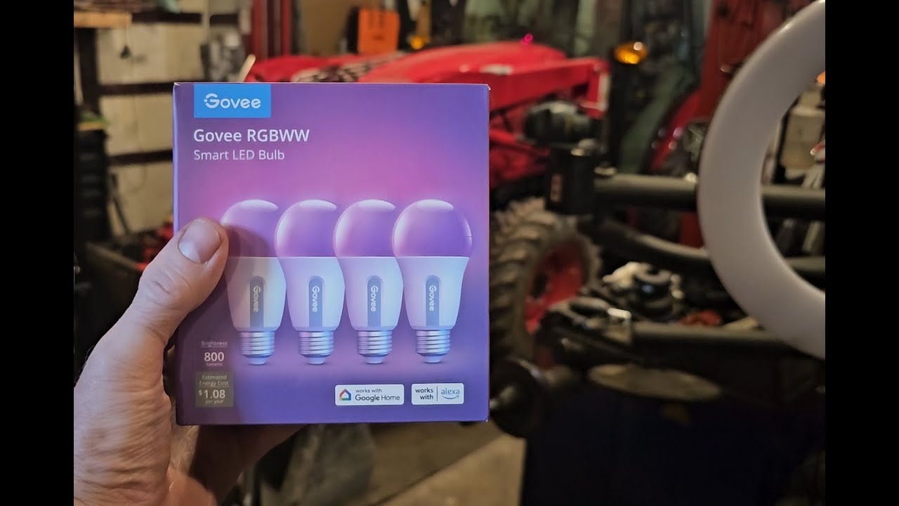 Govee Smart Light Bulbs A19 4 Pack, Color Changing RGBWW 16 Million Colors, Works With Alexa & Google Assistant, WiFi Bluetooth, Music Sync, 800 Lumens, Dimmable