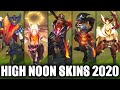 All 2020 High Noon Skins NEW and OLD - Senna, Irelia, Ashe, Lucian, Jhin, Yasuo (League of Legends)