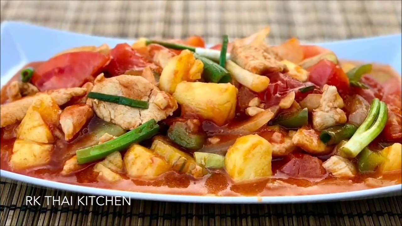 ผัดเปรี้ยวหวานไก่ Sweet and Sour Chicken Stir fry | RK Thai Kitchen