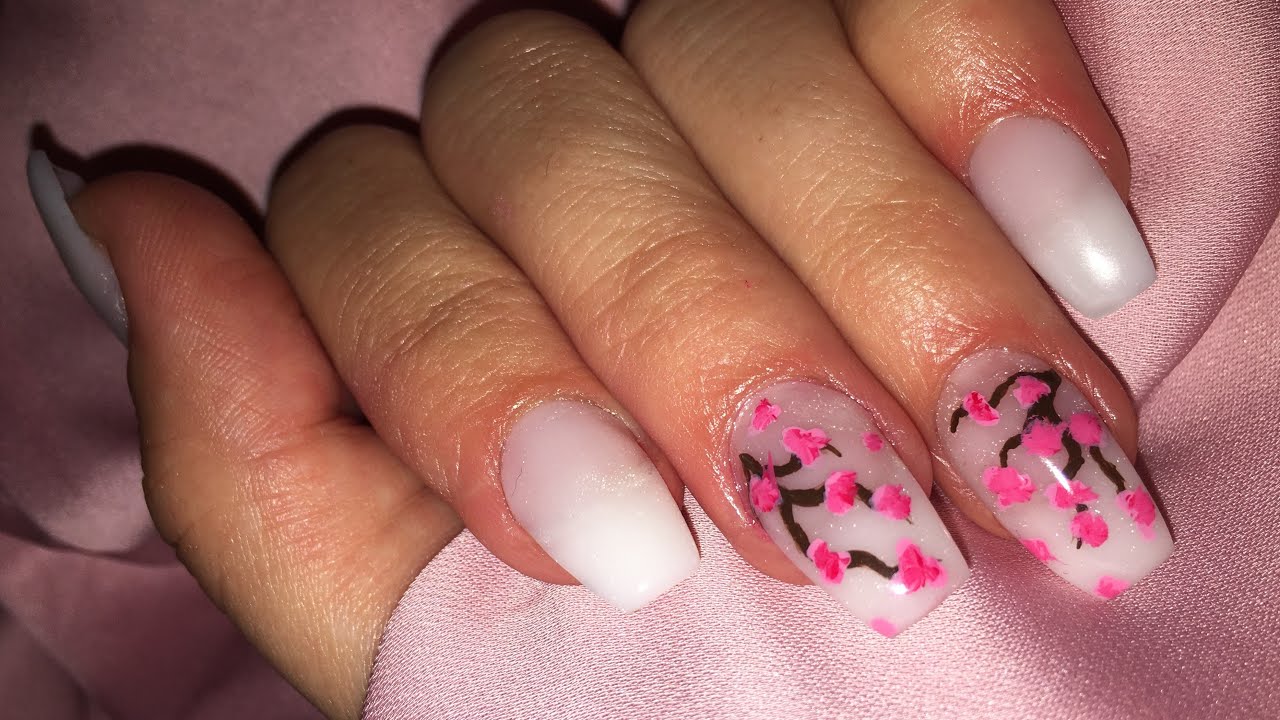 Polygel w/ Nail Forms + Nail Art YouTube