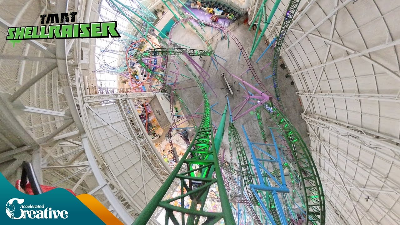 TMNT Shellraiser 2026 on-ride 5K POV - Nickelodeon Universe, East Rutherford NJ