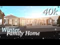 40k No Gamepasses Winter Family Home - BLOXBURG SPEEDBUILD