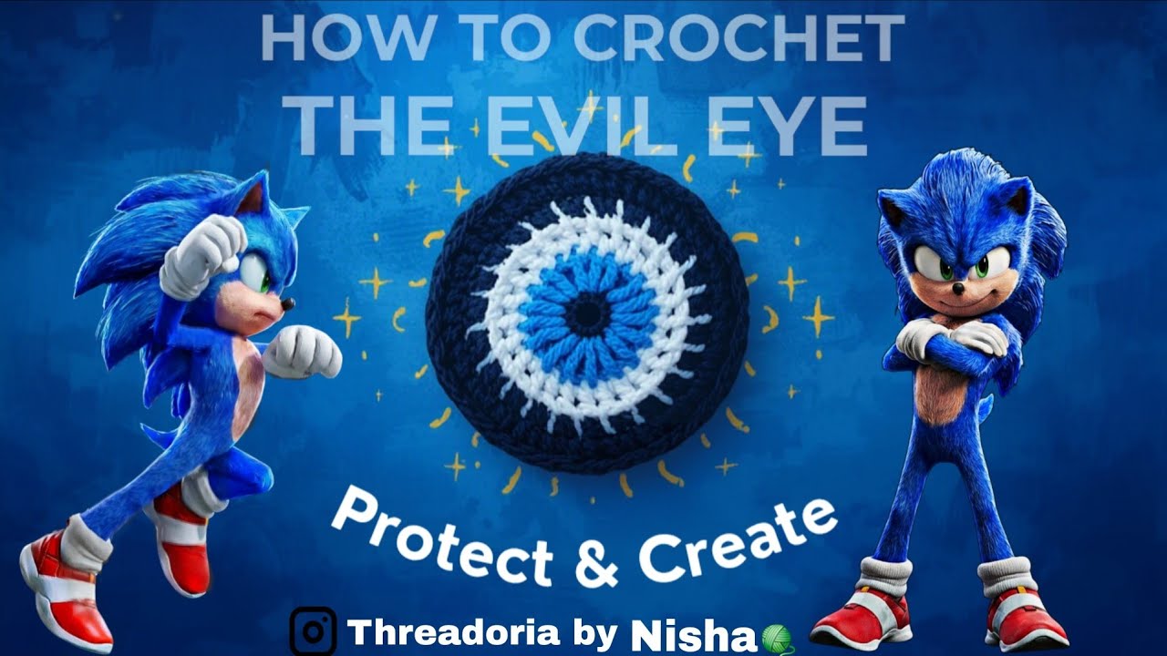 Easy Crochet Evil Eye 🧿 | Step by Step Tutorial😍