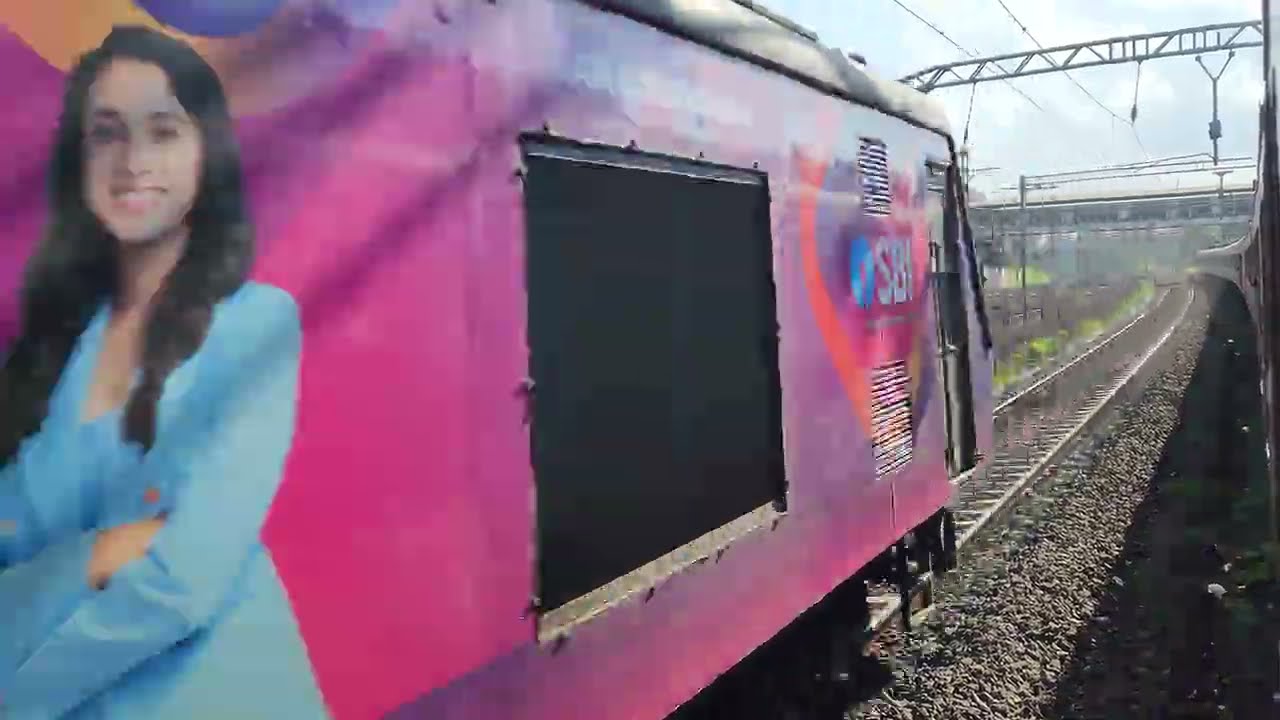 Kalyan to dombivli local train journey #emutrain #railfan #localtrain #4ktrainvideo #centralrailway 