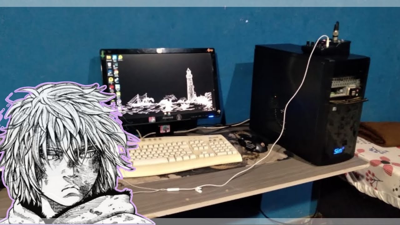 Meu setup gamer humilde, PC FRACO, (montado com peças de sucata)