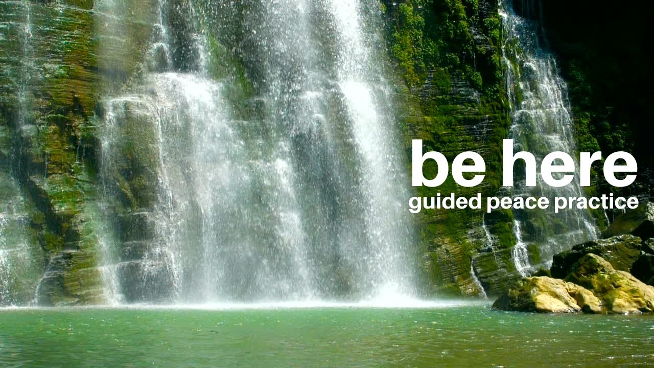 5 minute guided meditation for inner peace: be here - YouTube