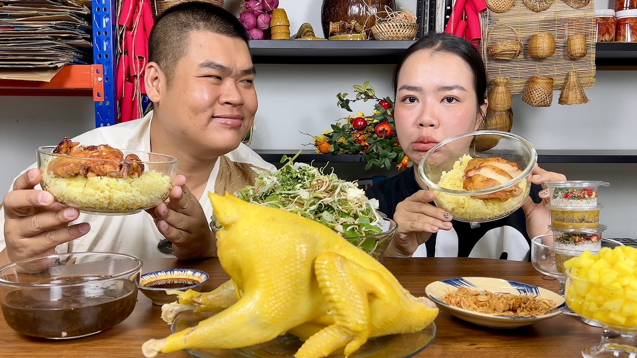Cơm Gà Mà Ăn Nguyên Con Xé Ra Theo Kiểu Vợ Chồng Mập Food Thì Ta Nói Thứ Gì Chịu Nổi
