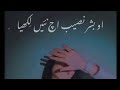 O bashar nasaib ach ni lekia slowed reverb saraiki song by baloch graphy 