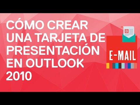 Video: ¿Cómo creo una tarjeta de presentación electrónica en Outlook 2013?