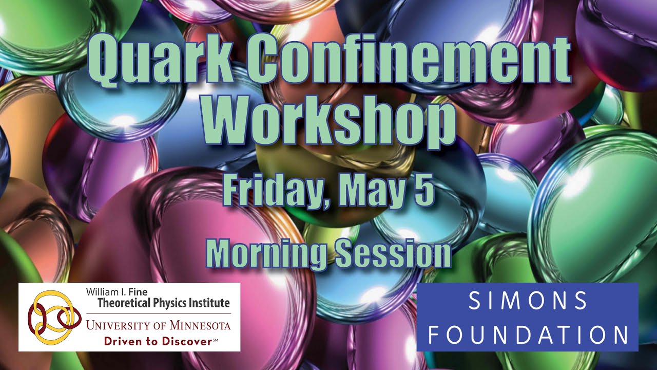 Quark Confinement Workshop - Friday, May 5 - Morning Session