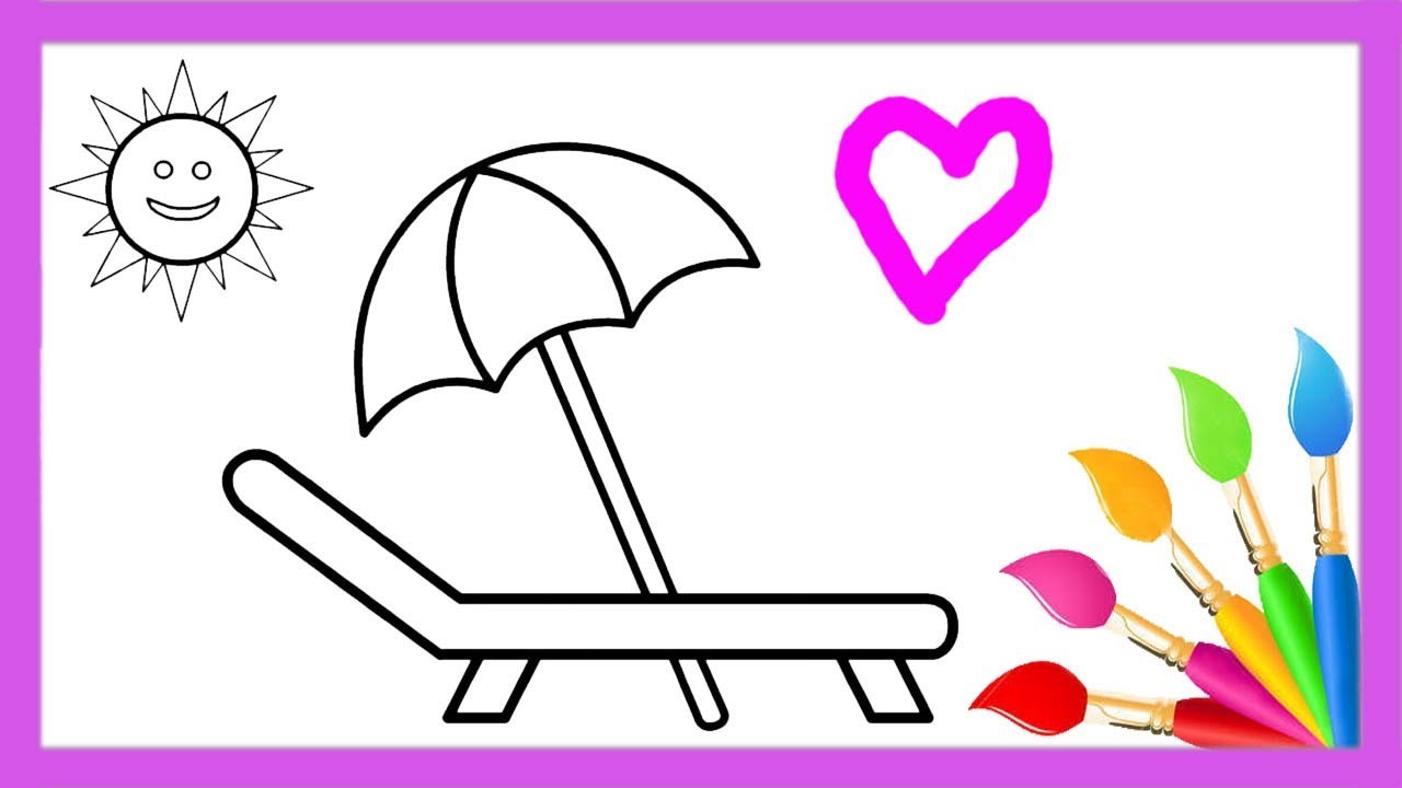 Featured image of post How To Draw A Beach Chair And Umbrella Step By Step You not only need to concentrate on the details but also work at adding depth to the drawing