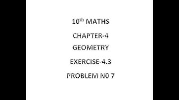 10TH MATHS EXERCISE 4.3 Q.N0-7 #THE PERPENDICULAR PS ON BASE QR OF A TRIANGLE PQR INTERSECTS QR.....