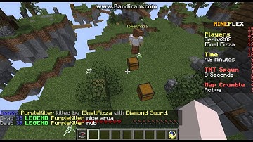 Killaura Hacker on Mineplex Skywars