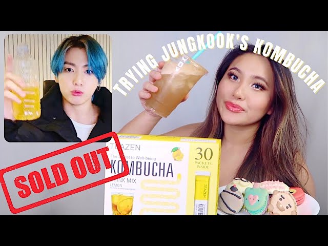 TRYING JUNGKOOK (BTS) LEMON KOMBUCHA (SOLD OUT EVERYWHERE