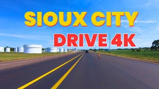 Lewis Boulevard, Sioux City, Iowa, USA | 4K Highway Drive Tour