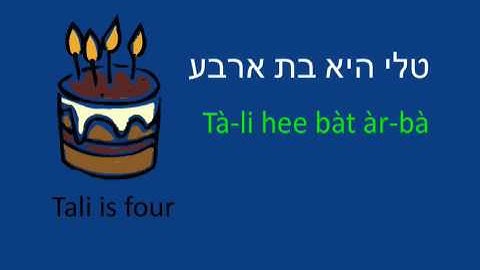 Learn to Speak Hebrew - Lesson 4A - Prelude to lesson 4