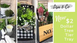 NEW $2 Dollar Tree Tier Tray  ||  4 Farmhouse DIYs  ||  Were in Lockdown 2.0
