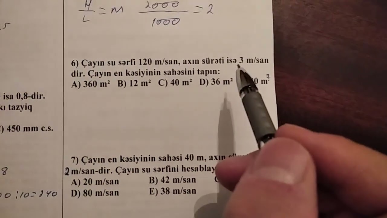 Çayın meyilliyi, Sıxlığı, Su sərfi. Qar xətti (Qarayev Xanəhməd)